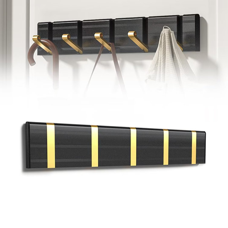 Ivy Bronx Garges Aluminum Wall 5 Hook Wall Mounted Coat Rack Wayfair